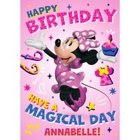 Mickey Mouse Disney Minnie Mouse Birthday Card