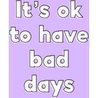 Moonpig Sunshine Lane It's Ok To Have Bad Days Card