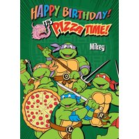 Moonpig Teenage Mutant Ninja Turtles And Krang Pizza Time Birthday Card