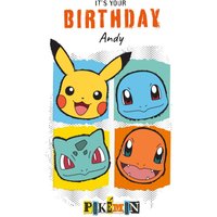 Danilo Pokemon Pikachu And Characters It's Your Birthday Card