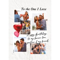 Moonpig To The One I Love Photo Upload Birthday Card