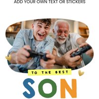Moonpig Design Your Own Photo Upload Card To The Best Son