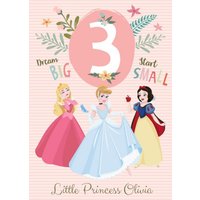 Disney Princesses Disney Princess 3rd Birthday Card