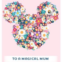 Mickey Mouse Disney Minnie Mouse Bright Flowers To A Magical Mum Mother's Day Card