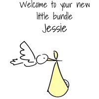 Moonpig Welcome To Your New Little Bundle New Baby Card