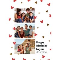 Disney Mickey Mouse Photo Upload Birthday Card