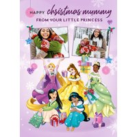 Disney Princesses Mummy Photo Upload Christmas Card