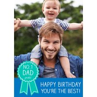 Happy Jackson No1 Dad Yeah Personalised Photo Upload Father's Day Card