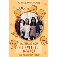 Moonpig Sweetest Laddoo To The Family From The Family Photo Upload Diwali Card