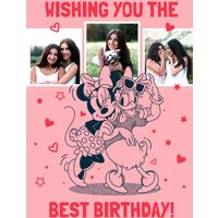 Disney Minnie Mouse And Daisy Duck Photo Upload Birthday Card