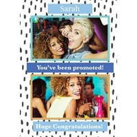 Moonpig Designers Photo Frames On A Black And White Speckled Background New Promotion Photo Upload Card