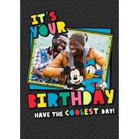 Mickey Mouse Disney Mickey And Friends Have The Coolest Day Photo Upload Birthday Card