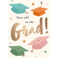 Moonpig Hats To The Grad Illustrated Graduation Caps Card