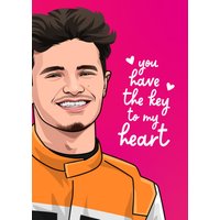 Moonpig You Have The Key To My Heart Illustrated Valentine's Day Card