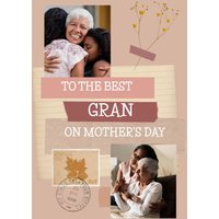 Moonpig To The Best Gran Instant Photo Personalised Mother's Day Card