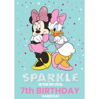 Disney Minnie Mouse Birthday Personalised Card