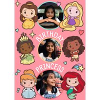 Disney Princesses Birthday Princess Cartoon Photo Upload Card From Disney