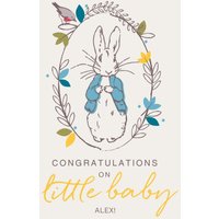 New Baby Card - Unisex - Peter Rabbit - Beatrix Potter
