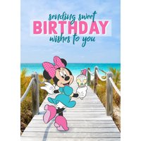 Disney Minnie Mouse Birthday Wishes Card