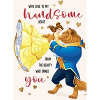 Disney Princesses Disney Beauty And The Beast With Love To My Handsome Beast Card