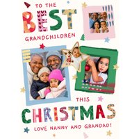 Moonpig To The Best Grandchildren Photo Upload Christmas Card