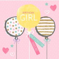 Moonpig Bunch Of Balloons Birthday Girl Card