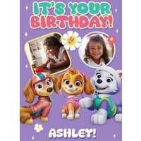 Paw Patrol It’s Your Birthday Photo Upload Card