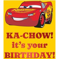 Moonpig Disney Pixar Cars Lightning Mcqueen Birthday Card