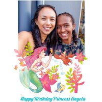 Disney Princesses Disney Princess The Little Mermaid Photo Upload Birthday Card