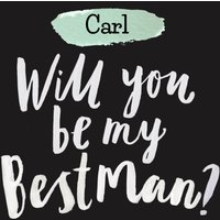 Moonpig Personalised Name Will You Be My Best Man Card