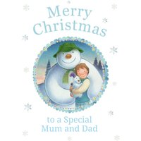 The Snowman To Mum And Dad Personalised Card