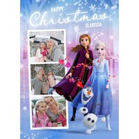 Disney Frozen 2 Anna Elsa Multiple Photo Upload Christmas Card