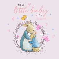 New Baby Card - Baby Girl - Peter Rabbit - Beatrix Potter