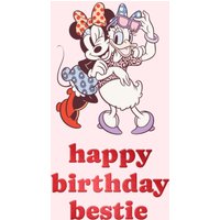 Moonpig Disney Minnie Mouse And Daisy Duck Happy Birthday Bestie Card