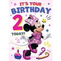 Mickey Mouse Disney Minnie Mouse It's Your Birthday Card