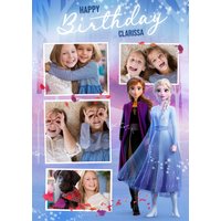 Disney Frozen 2 Anna Elsa Multiple Photo Upload Birthday Card