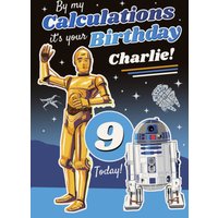 Disney Star Wars By My Calculations It's Your Birthday Card
