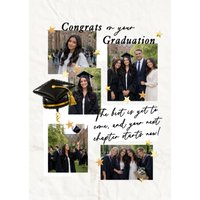 Moonpig The Best Is Yet To Come Cap Collage Photo Upload Graduation Card