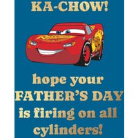 Moonpig Disney Pixar Cars Lightning Mcqueen Father's Day Card