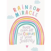 Dotty Black Rainbow Miracle Made From All The Colours Of Your Journey Card