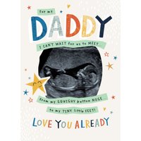 Moonpig Can't Wait For Us To Meet From The Bump Photo Upload Card For Daddy To Be