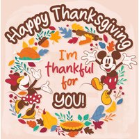 Mickey Mouse Disney Happy Thanksgiving Card