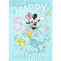 Disney Minnie Mouse Birthday Card Happy 5th Birthday