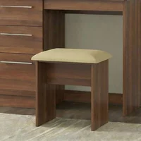 Click to view product details and reviews for Knightsbridge Padded Dressing Stool Walnut. Click to view product details and reviews for Knightsbridge Padded Dressing Stool Walnut.