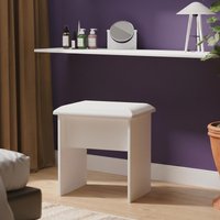 View Java dressing stool - padded - white matt View Java dressing stool - padded - white matt