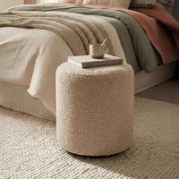 View Ben stool - round - cologne mink - boucle fabric View Ben stool - round - cologne mink - boucle fabric
