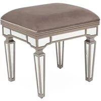 View Jessica dressing table stool - champagne mirrored View Jessica dressing table stool - champagne mirrored
