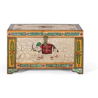 View Loicheck storage trunk - mango wood - painted View Loicheck storage trunk - mango wood - painted