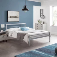 Click to view product details and reviews for Alpen Metal Bed 4ft 6in Double Grey. Click to view product details and reviews for Alpen Metal Bed 4ft 6in Double Grey.