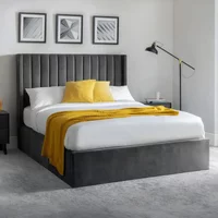 Click to view product details and reviews for Langham Ottoman Storage Bed Grey Fabric Sizes Available. Click to view product details and reviews for Langham Ottoman Storage Bed Grey Fabric Sizes Available.